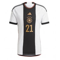 Camisa de Futebol Alemanha Ilkay Gundogan #21 Equipamento Principal Mundo 2022 Manga Curta